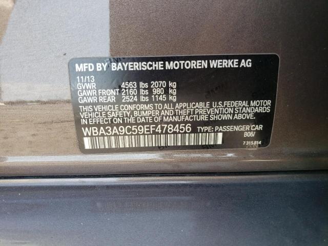 WBA3A9C59EF478456 BMW 335 I