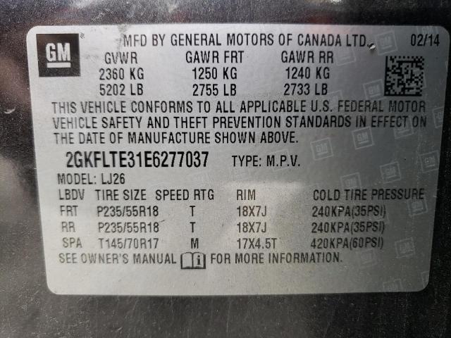2GKFLTE31E6277037 GMC Terrain Slt