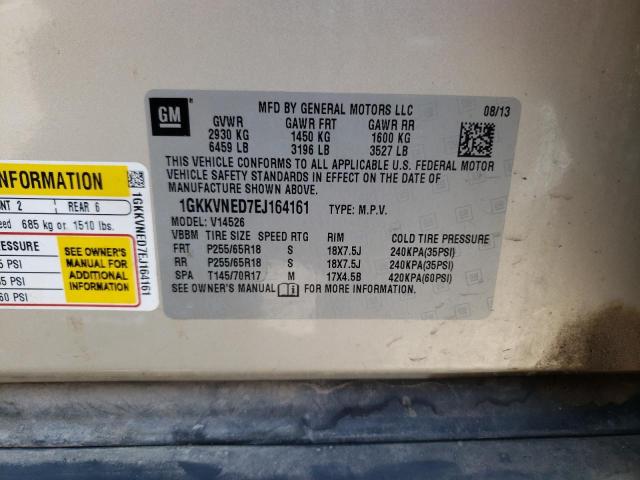 1GKKVNED7EJ164161 GMC ACADIA SLE