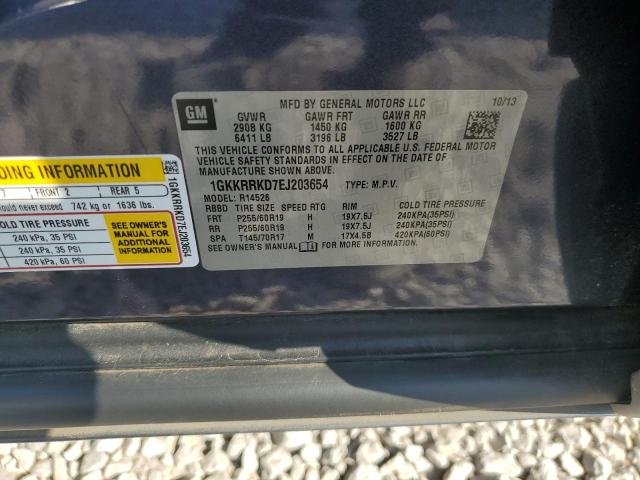 1GKKRRKD7EJ203654 GMC Acadia Slt-1