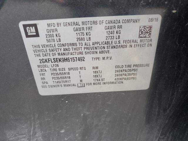 2GKFLSEK9H6157492 GMC Terrain Sle