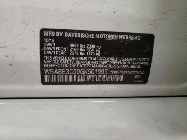 WBA8E3C50GK501995 BMW 328 Xi Sulev