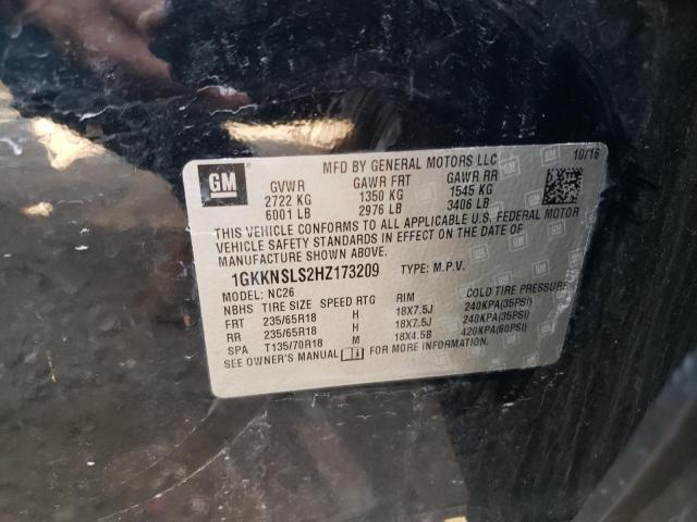 1GKKNSLS2HZ173209 GMC ACADIA SLE