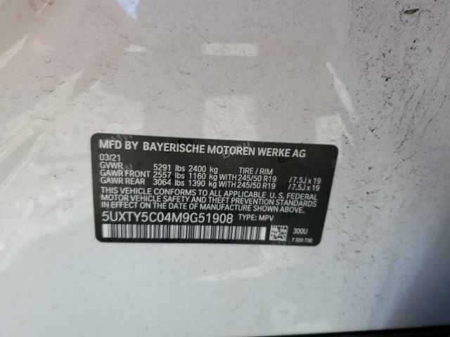 5UXTY5C04M9G51908 BMW X3 Xdrive30i