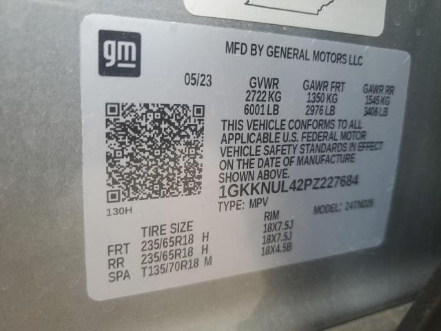 1GKKNUL42PZ227684 GMC ACADIA SLT