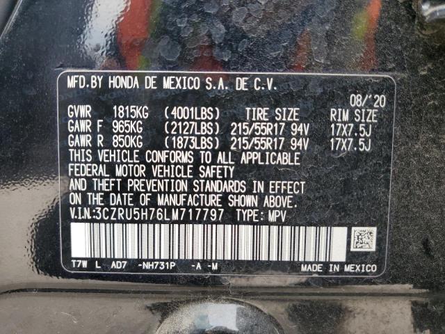 3CZRU5H76LM717797 Honda Hr-v Exl