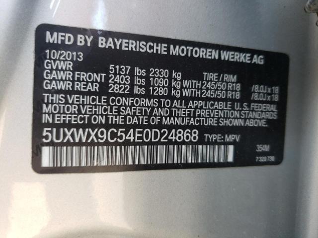 5UXWX9C54E0D24868 BMW X3 Xdrive28i