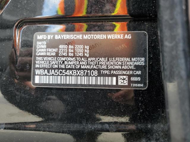 WBAJA5C54KBX87108 BMW 530 I