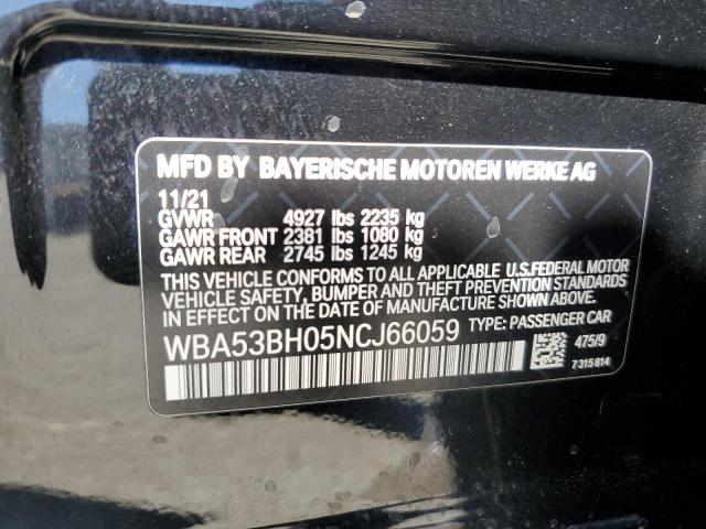 WBA53BH05NCJ66059 BMW 530 I