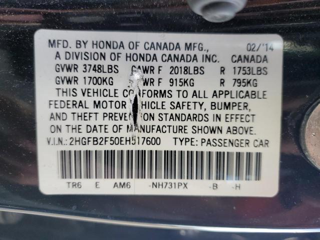 2HGFB2F50EH517600 Honda Civic Lx