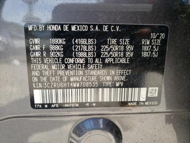 3CZRU6H14MM708535 Honda HR-V SPORT