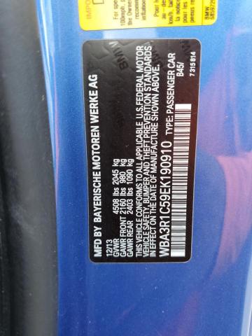 WBA3R1C59EK190910 BMW 435 I