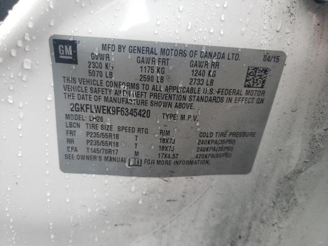 2GKFLWEK9F6345420 GMC Terrain Sle