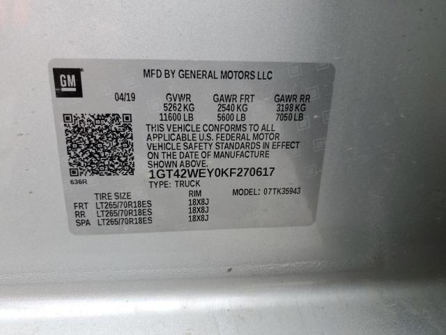 1GT42WEY0KF270617 GMC Sierra K3500 Denali