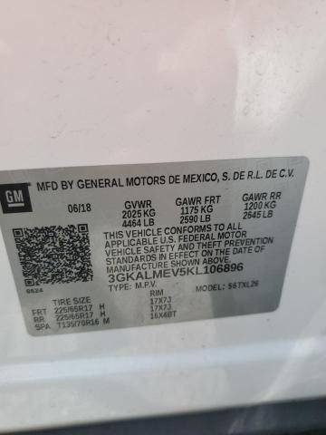 3GKALMEV5KL106896 GMC Terrain Sle