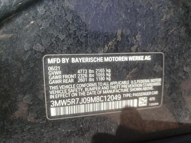 3MW5R7J09M8C12049 BMW 330XI