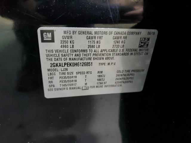 2GKALPEK0H6126851 GMC Terrain Slt