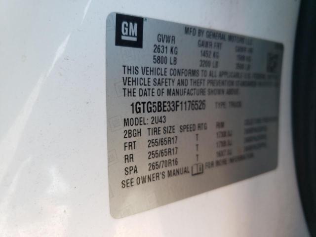 1GTG5BE33F1176526 GMC CANYON SLE