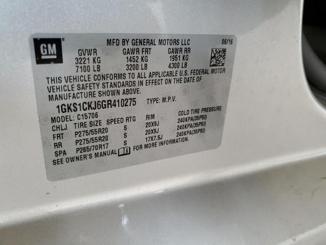 1GKS1CKJ6GR410275 GMC YUKON DENALI