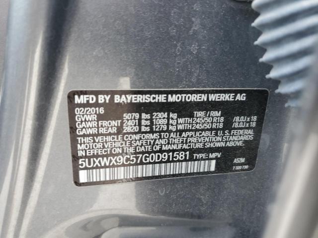 5UXWX9C57G0D91581 BMW X3 Xdrive28i