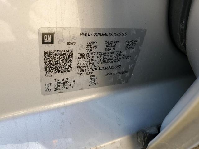 1GKS2CKJ4LR285607 GMC YUKON DENALI