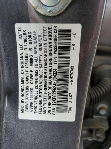 19XFC2F52JE204324 Honda Civic Lx