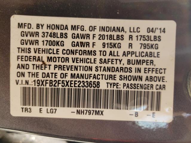 19XFB2F5XEE233658 Honda Civic Lx