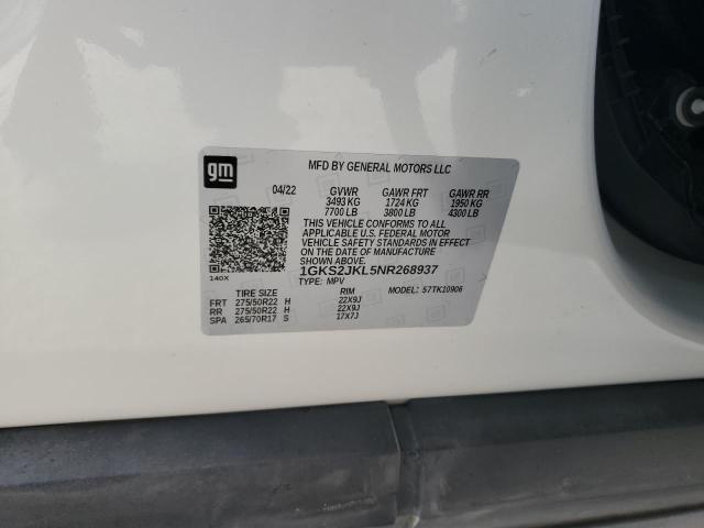 1GKS2JKL5NR268937 GMC YUKON XL DENALI