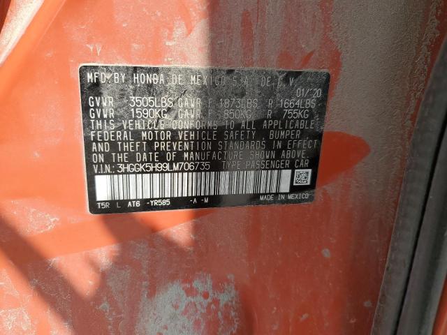 3HGGK5H99LM706735 Honda Fit Exl