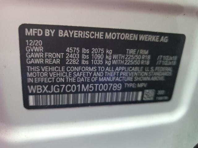 WBXJG7C01M5T00789 BMW X1 Sdrive28i