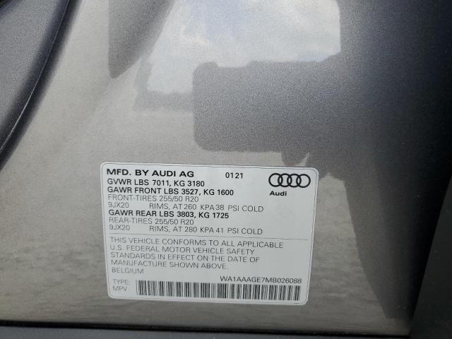 WA1AAAGE7MB026088 Audi E-tron Pre