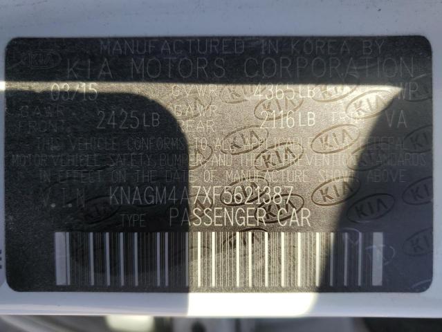 KNAGM4A7XF5621387 KIA Optima Lx