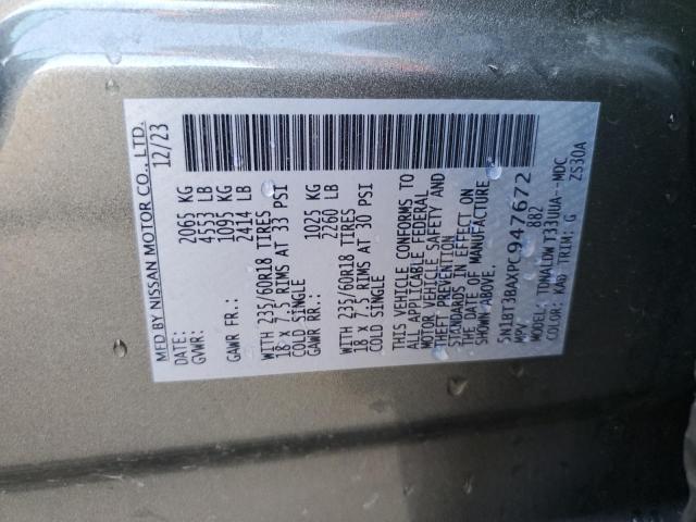 5N1BT3BAXPC947672 Nissan ROGUE SV