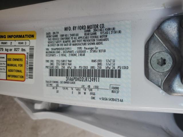 3FA6P0HD2LR124911 Ford FUSION SE