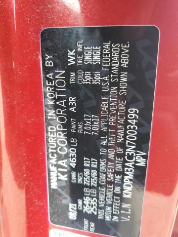 KNDPM3AC3N7003499 KIA SPORTAGE L