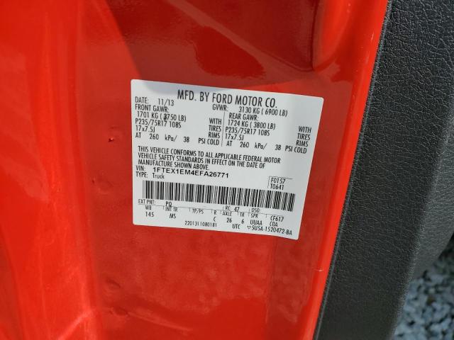 1FTEX1EM4EFA26771 Ford F150 SUPER