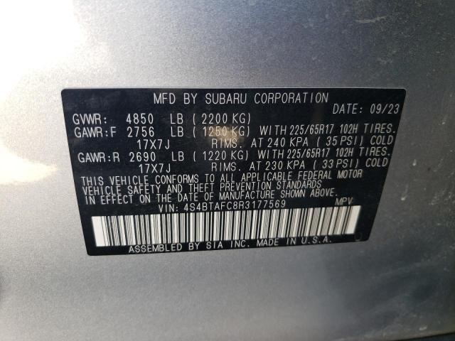 4S4BTAFC8R3177569 Subaru Outback Pr