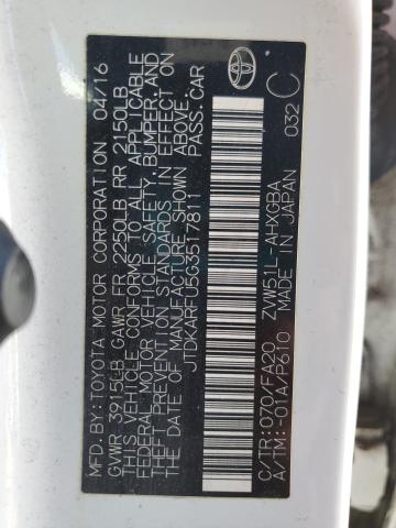JTDKARFU5G3517811 Toyota 2zr-fxe,1nm