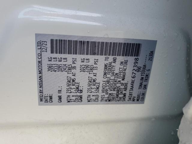 5N1BT3AA4RC672398 Nissan ROGUE S