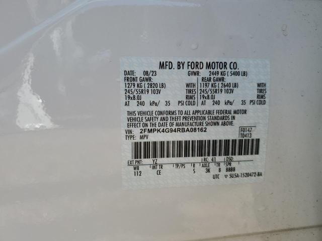 2FMPK4G94RBA08162 Ford EDGE SE