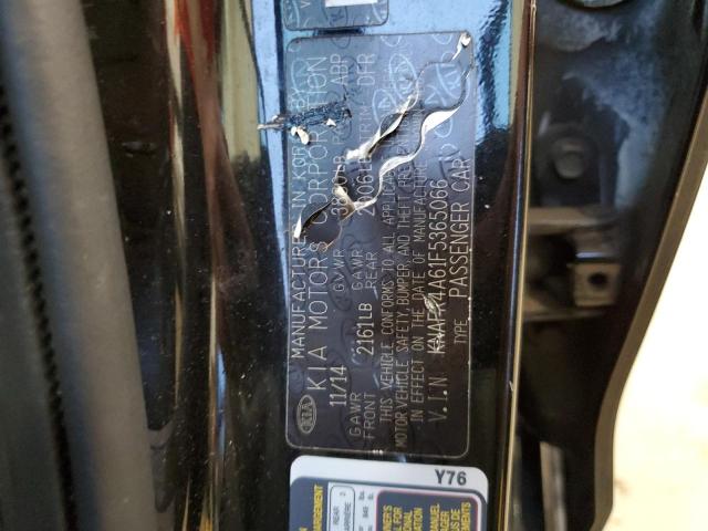 KNAFK4A61F5365066 KIA FORTE LX