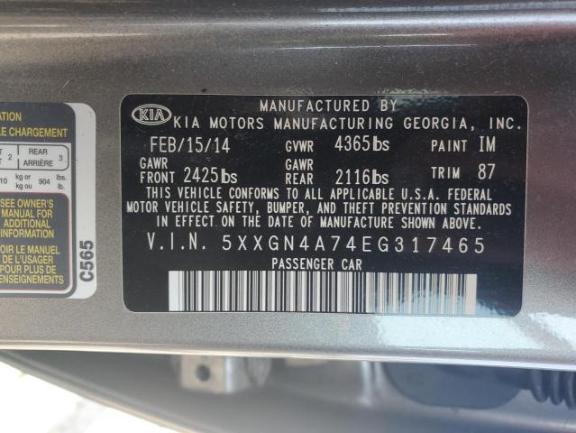 5XXGN4A74EG317465 KIA OPTIMA EX