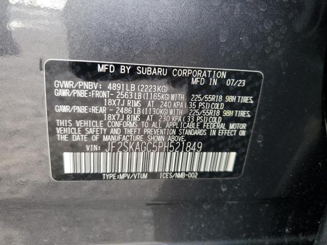 JF2SKAGC5PH521849 Subaru FORESTER S