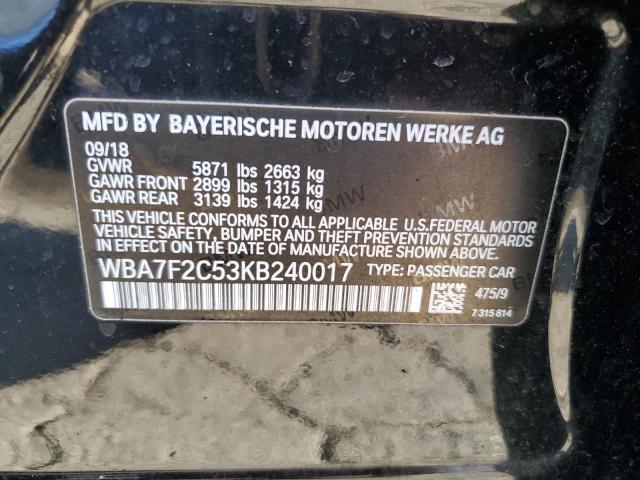 WBA7F2C53KB240017 BMW ALPINA B7