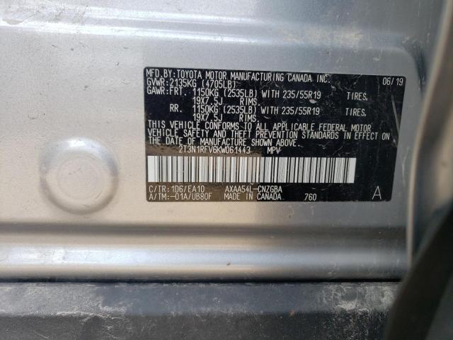 2T3N1RFV6KW061443 Toyota RAV4 LIMIT