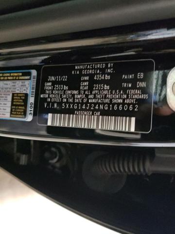 5XXG14J24NG166062 KIA K5 LXS