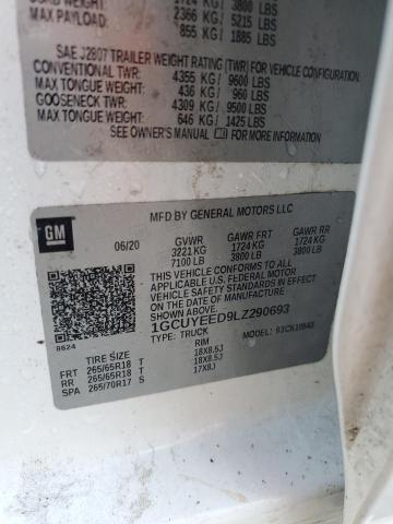 1GCUYEED9LZ290693 Chevrolet Silverado