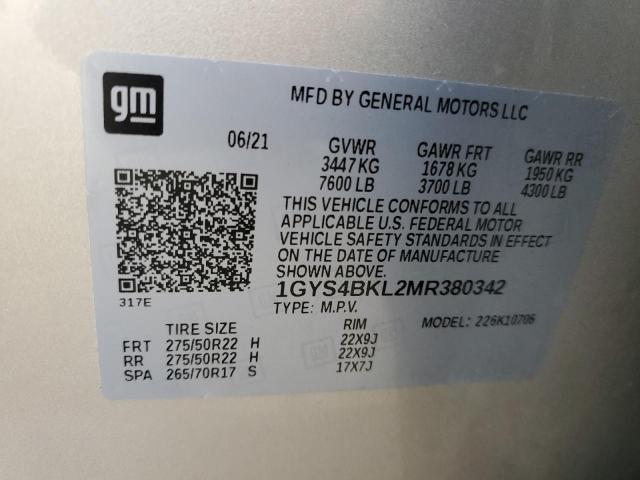 1GYS4BKL2MR380342 Cadillac ESCALADE P