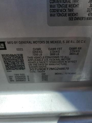 3GTU9DET7MG248670 GMC SIERRA K15