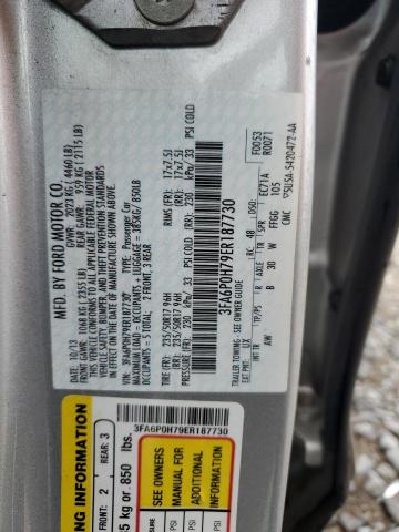 3FA6P0H79ER187730 Ford FUSION SE